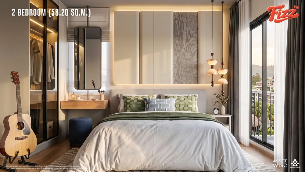 The Title FIZZ artist’s impression: Two-bedroom residence · bedroom