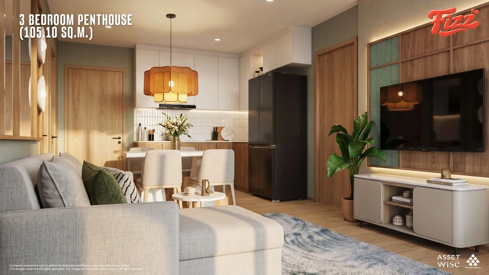 The Title FIZZ artist’s impression: Three-bedroom penthouse · interior